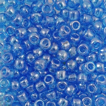

Beads transparent coated 6/0 (66030), Circle. OTV., 50g Preciosa