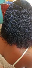 Pelucas de cabello humano malayo para mujeres negras, Bob corto de cabello humano rizado con cierre de encaje 4x4, prearrancado con pelo de bebé