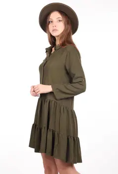

Markapia Frilly Shirt Dress