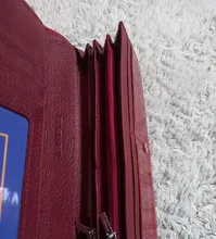 Billeteras de piel auténtica para mujer, cartera larga con doble cremallera, bolso de mano tipo monedero, monedero, VK-AE501