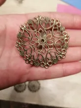 Envío gratis de envolturas de filigrana conectores regalo de artesanía metálica decoración DIY 3,5 cm 5,0 CM