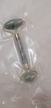 Rodillo para masaje Facial Jade piedra adelgazamiento Facial levanta las manos la piel del cuerpo de relajación doble cabezas de belleza piel sana, herramientas para el cuidado de