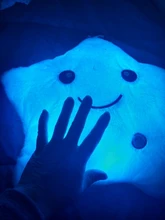 34CM Creative Toy Luminous Pillow Soft Stuffed Plush Glowing Colorful Stars Cushion Led