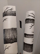 Birch Tree Wallpaper Black Roll Woods Rustic Bedroom Living-Room White Modern-Design