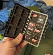 JJC-funda para tarjeta de memoria con 36 ranuras, organizador para 12 SD, SDHC, SDXC + 24 MSD, microSD, tarjeta TF, Protector de billetera