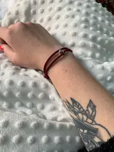 Pulsera de imán para calor para parejas, Brazalete ajustable hecho a mano, a juego, de amor infinito, color rojo de la suerte, regalo, 2021