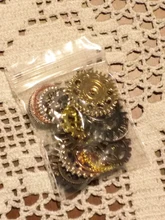 Engranajes y engranajes mecánicos Steampunk de aleación mixta, 20 piezas, 10 colores, tamaño 10-25mm, accesorios de bricolaje, nuevo, envío directo Oct P6659