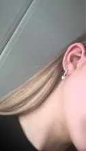 Pendientes de aro de Plata de Ley 925 Huggie para mujer, aretes geométricos de amor, Piercing de circonita, joyería de plata