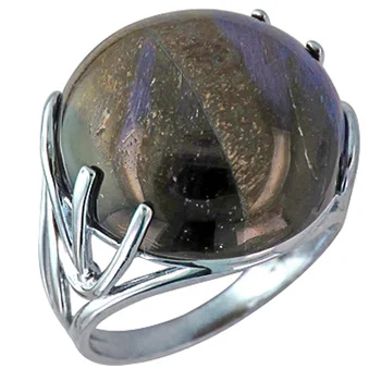 

Esthete ring with Tiger Eye in silver