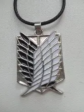 De Metal Anime ataque en las alas de la libertad titanium collar Shingeki no Kyojin collar cosplay collar de la encuesta