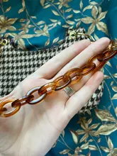 Correa de cadena para bolso de resina acrílica, correa para bolso de hombro con asa, accesorios para bolsos, cadena acrílica, 2020