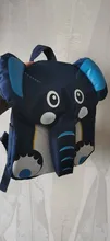 Mochila de elefante con dibujos animados para niños y niñas, morral escolar para guardería, mochila con la parte posterior blanda