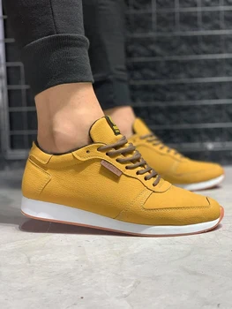 

Knack 002 Yellow Nubuck Color , High Quality 100% Vegan Leather Men Casual Shoes. Shoe, Sneaker Shoe, Van Shoe, Air Shoe, Basket Shoe, Flip Shoe, Trainer Shoe, Chaussure, Laofer Shoe, Gel Shoe, Young Man Shoes