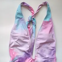 Bañador de una pieza para mujer, ropa de playa Sexy con Espalda descubierta, traje de baño con vendaje cruzado, Monokini de corte alto, 2021