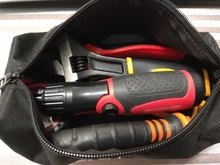 Bolsa de herramientas multifuncional impermeable Oxford, organizador de almacenamiento colgante, caja de instrumentos para herramientas pequeñas de Metal