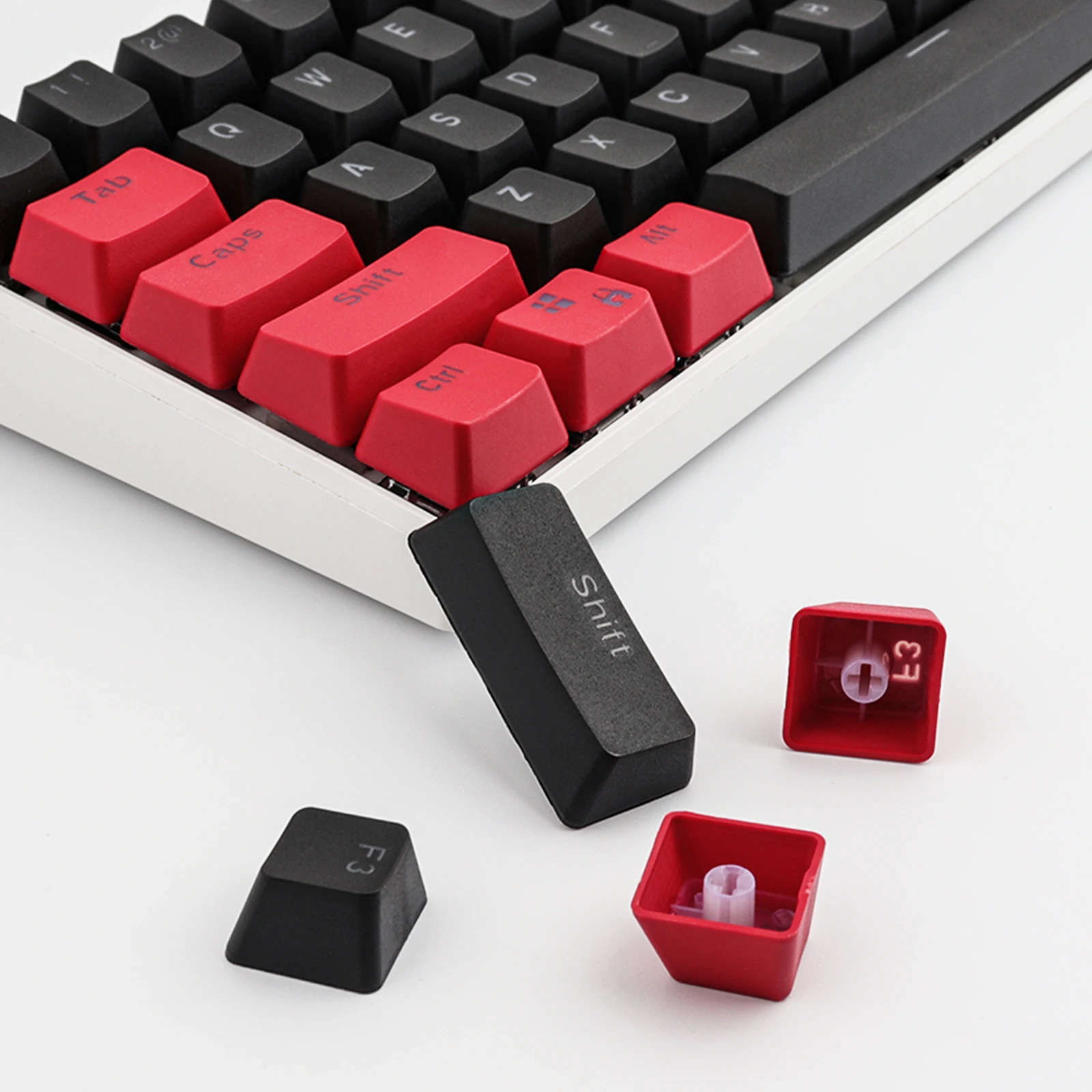 Keycaps Somente Keycaps Pbt Material Oem Altamente Keycaps Teclado Mecânico de Duas Cores Retroiluminado Keycaps Vendidos Somente rk 61 - Imagem 6
