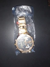 XFCS-reloj grande de acero dorado para hombre, de cuarzo, informal, con doble horario, Militar