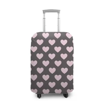 

Case for a suitcase 3D hearts pattern