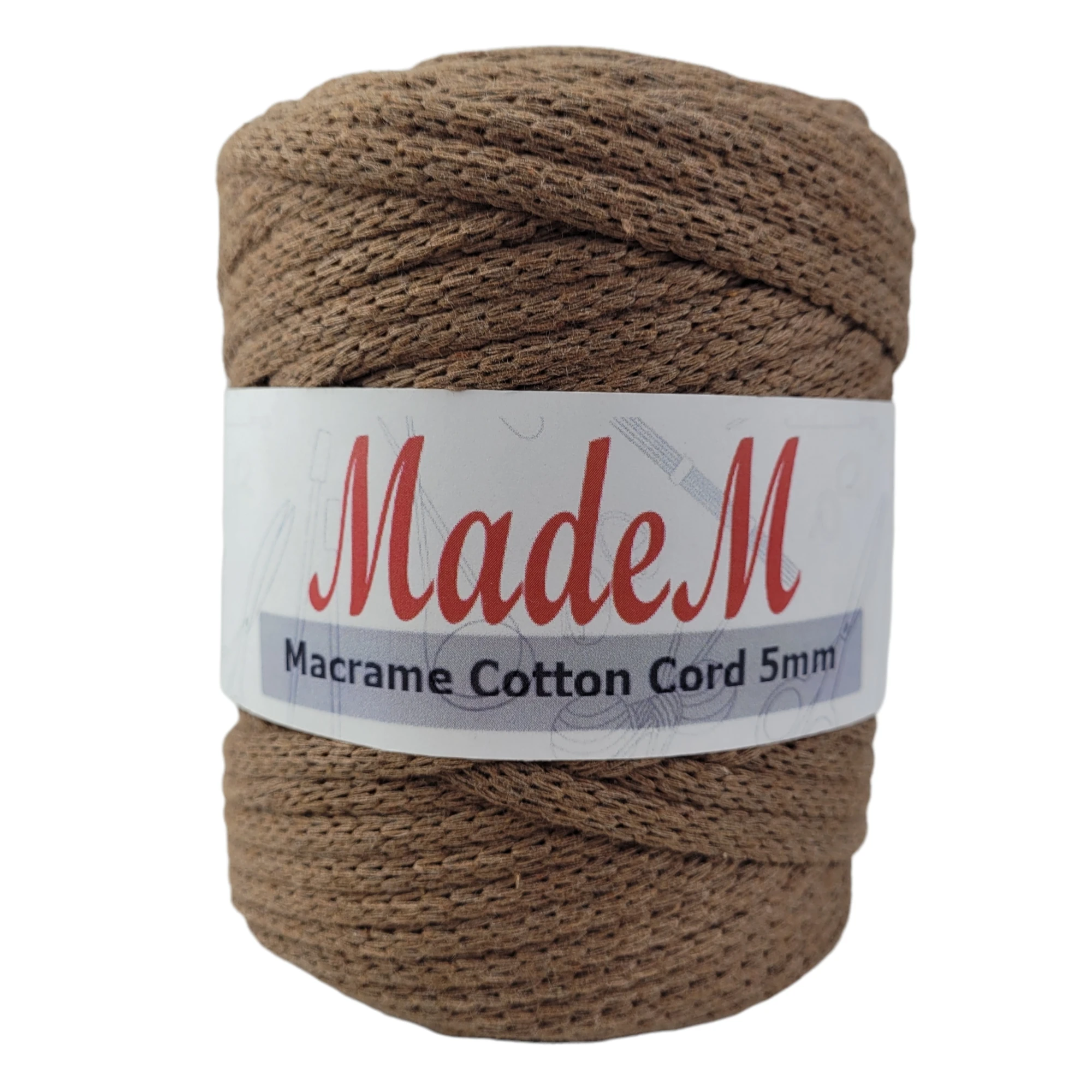 Madem Macrame Cotton CORD 5mm 500gr 86mt DIY Yarn String Thread