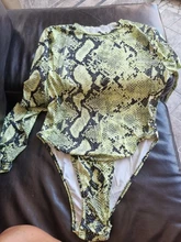 Body Sexy de manga larga para mujer, peto ajustado con cuello de tortuga, Tops con estampado de piel de serpiente, ropa para discoteca, mono de fiesta, prendas de vestir, novedad de 2019