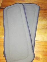Insertos para pañales de 4 capas, tela de carbón de bambú, cambiador de pañales, color negro, reutilizable, 1 unidad