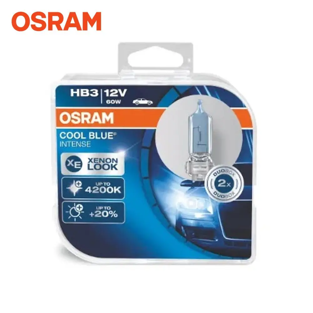 Лампа галогеновая головного света HB3 P20d 4200K Cool blue Intense 12V 60W Блистер 2 шт OSRAM 9005C |