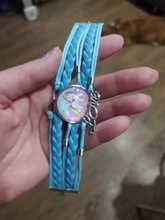 Regalo de moda unicornio trenzado pulsera de niños para niñas brazaletes de la Amistad joyería Multi-capa encanto pulsera de joyería de moda