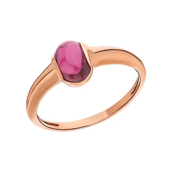 

Gold ring with rhodolite sunlight