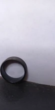 Anillo de acero inoxidable negro para hombre y mujer, joyería con abalorio, 2017