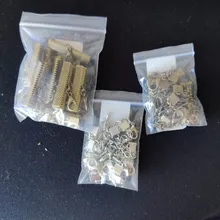 10 unids/lote de broches de cierre de cuerda de cuero con cadenas, cierres de langosta, conectores para pulsera, accesorios para fabricación de joyas Diy