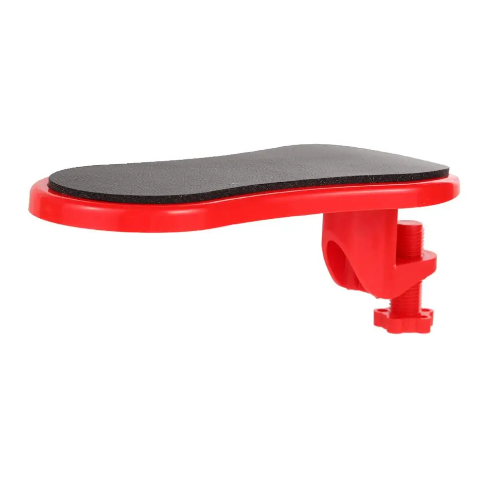 Red armrest pad Прикрепляемый подлокотник из АБС-пластика для настольного компьютера, поддержка рук, коврики для мыши, подлокотники для рук, удлинитель для стула, подлокотники для рук - Цвет: Red armrest pad