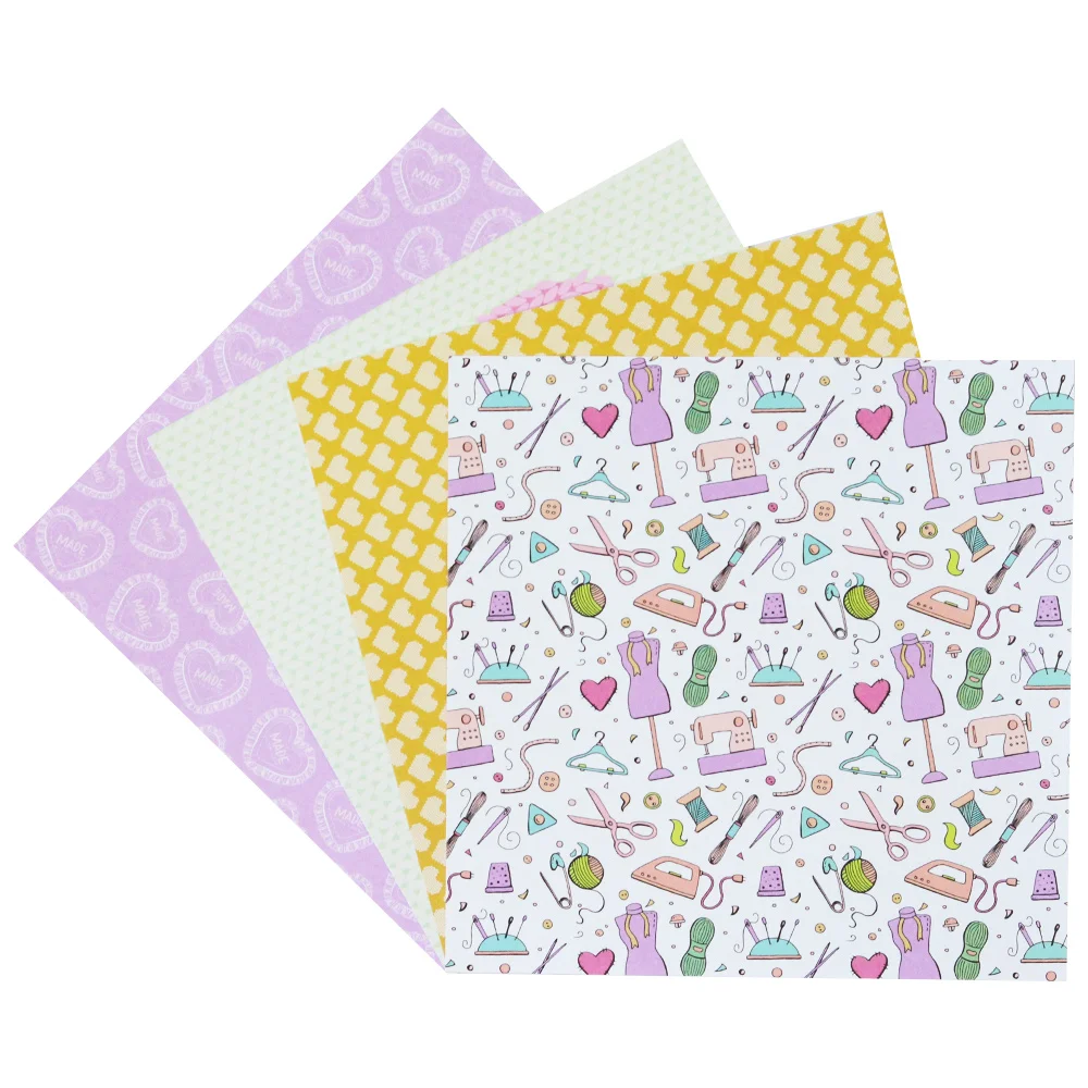 Creative Path Scrapbooking-Dekorpapiere mit Liebesherzmuster, 6 Zoll quadratisch, Journaling-Hintergrundpapiere für Origami-Bastelarbeiten – Detail 6