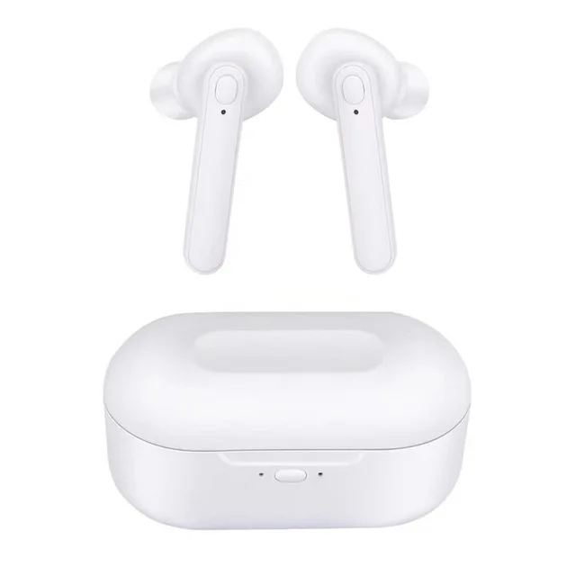 DT-5 TWS Bluetooth 5,0 спортивные наушники беспроводные наушники Hi-Fi стерео наушники-вкладыши с зарядной коробкой микрофон для Android ios - Цвет: White