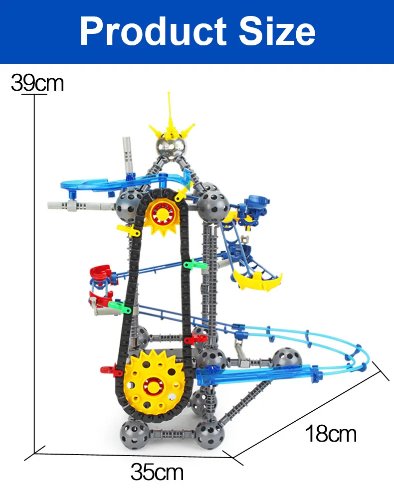 Лифт мраморный Запуск строительные блоки игрушки лабиринт шары мрамор s цепи мяч мраморные треки мраморные пробежки блоки технические игрушки для детей