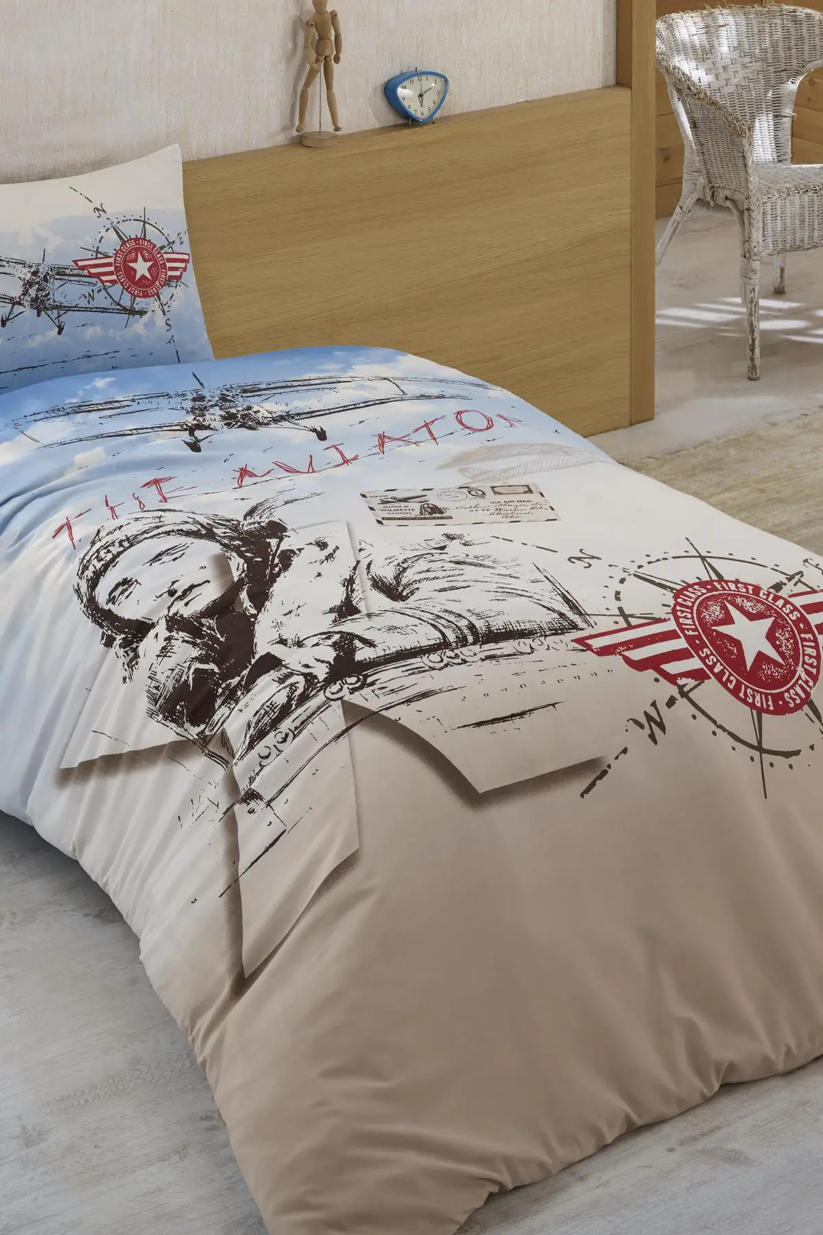

Aviator Terry Cotton Single Double Quilt Cover Team