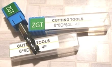 ZGT-fresas de aleación de acero de carburo de tungsteno, fresa de extremo, 4 flauta, 4mm, 6mm, 8mm, 10mm, 12mm, cortador de Metal, herramientas de fresado