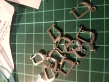 Pendientes de aleación hechos a mano con tope de bala, accesorios para fabricación de joyería