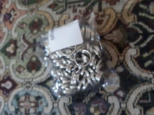 LLavero de Color plata pulida de 100 Uds., llavero de acero inoxidable con agujero, llavero de partido redonda chapado en rodio