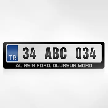 

Personalized You Get Ford Work Mord Written Plates of