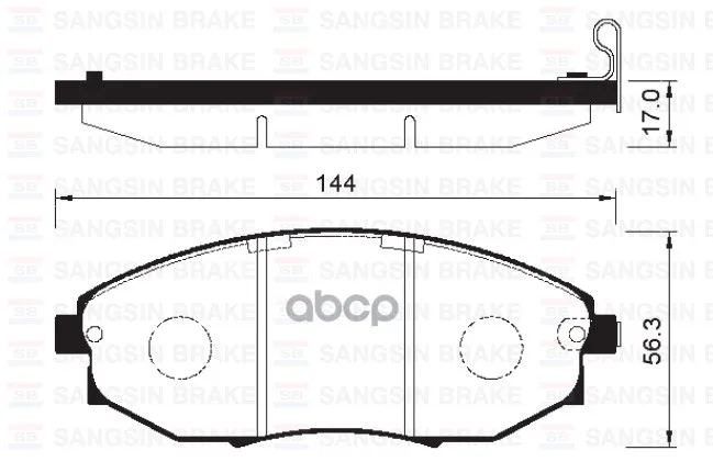 Колодки Тормозные Chevrolet Epica 07- Передние Sangsin Brake Sp1193 Sangsin brake арт. SP1193