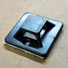 Mount-Clip Cable-Tie-Base Glue Removable Wall-Holder Zip-Tie Self-Adhesive Black Green