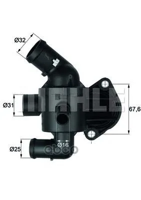 Ti 15 87_термостат! Audi A3/Tt, Vw Golf/Tiguan 2.0tdi 03 Mahle/Knecht Ti1587 Mahle/Knecht арт. TI1587