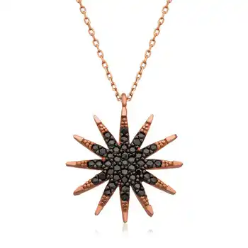

925 sterling Silver Pole Star Lady 'S Necklace