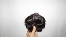 Hair-Extensions Buns Ponytail Scrunchies-Wrap Donut Curly Messy Synthetic Chignon Elastic