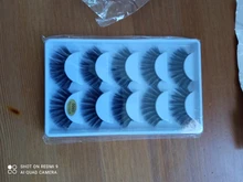 Pestañas postizas 3D de visón, pestañas largas y esponjosas hechas a mano, utensilios de maquillaje para ojos G806, 5 pares