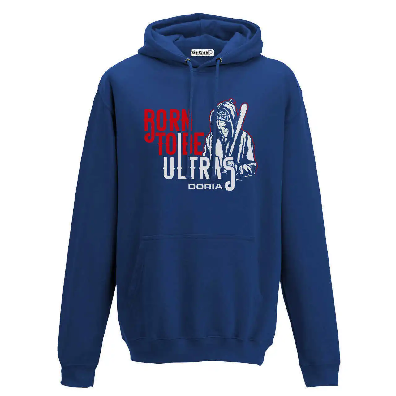 Settantallora Felpa Con Cappuccio KJ1394 Ultras Samp Terrace Style – Moda Originale Italiana, Stampa Di Qualità