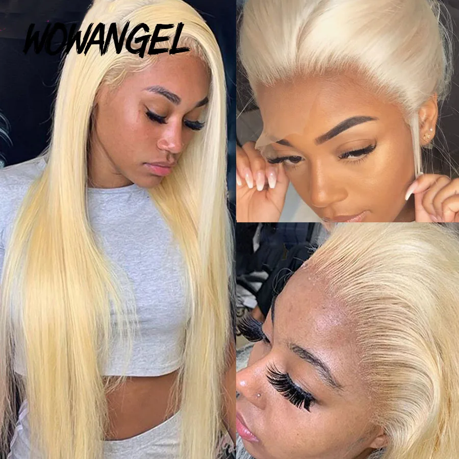 WOWANGEL HD Lace Frontal 13x6 613 Fulll Frontal Only Human Hair Melt Skins Virgin Hair Straight Real HD Lace Closure Only human hair closure human hair lace product human hair frontal