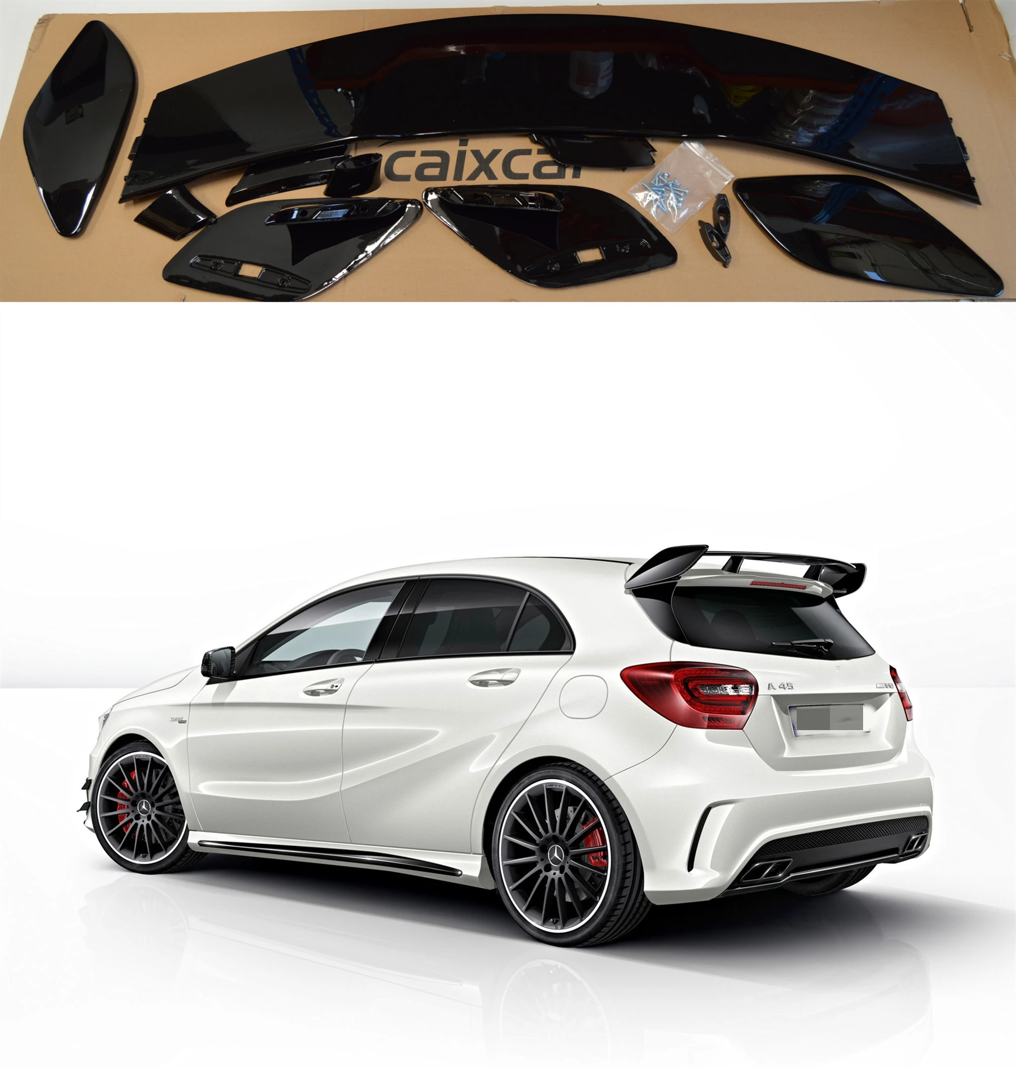 Alettone Classe A W176 Fastback Dal 2013 Al 2018 Nero Lucido Spoiler W176 Fastback