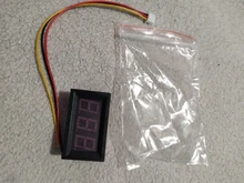 Medidor de voltaje con pantalla LED, voltímetro Digital ca 30-500V AC 0-600V 0,56 , calibrador de lectura DC 3,5-30V DC 0-100V, rojo, verde, azul