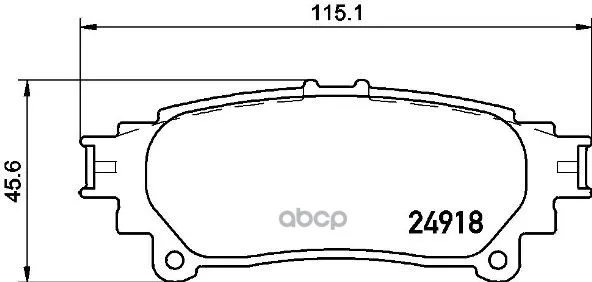 Колодки Тормозные Lexus Rx 350/450h 09- Задние Brembo P83152 Brembo арт. P83152